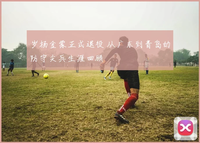 岁杨金蒙正式退役 从广东到青岛的防守尖兵生涯回顾