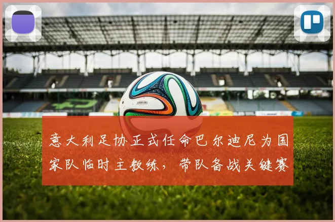 意大利足协正式任命巴尔迪尼为国家队临时主教练，带队备战关键赛事